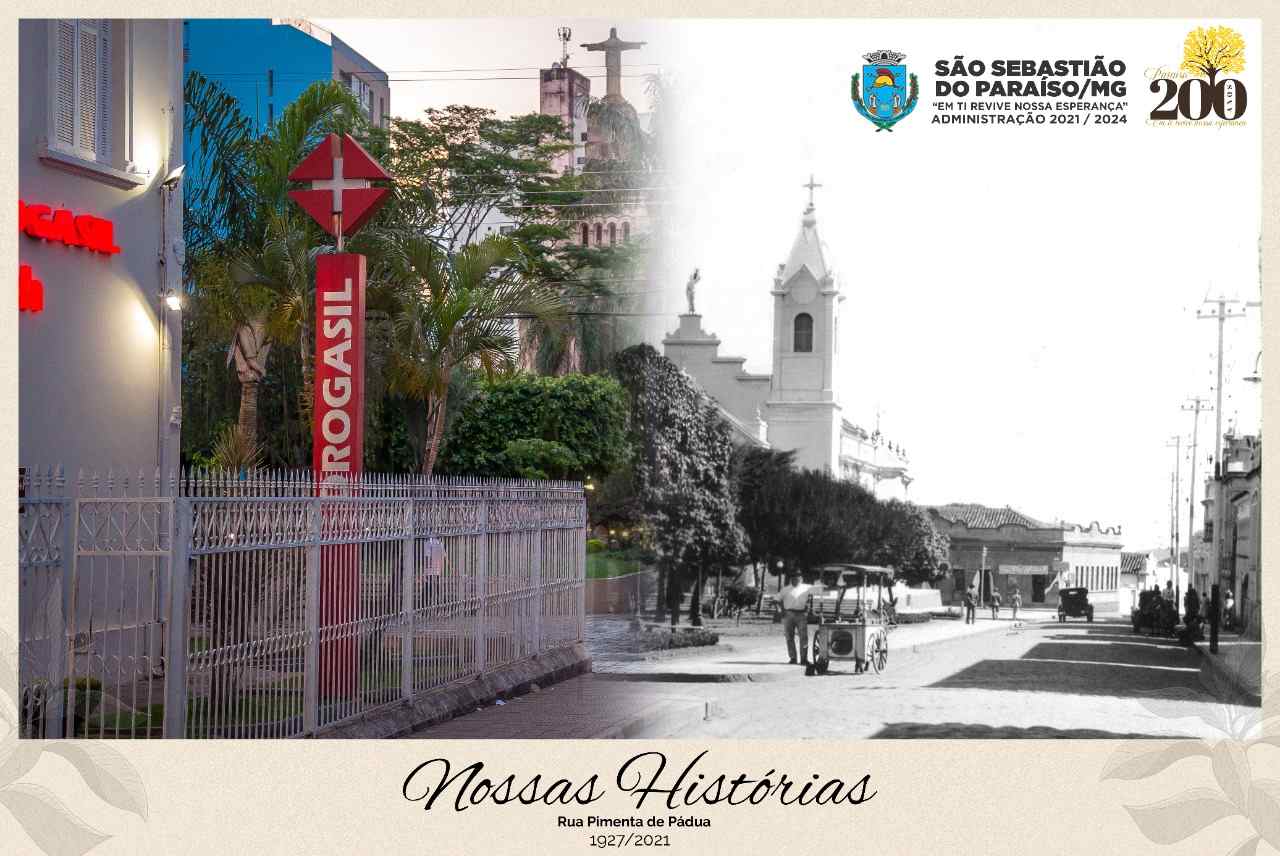 4 fotos que revelam transformação de São Sebastião do Paraíso